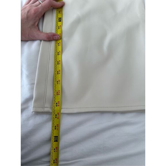 NWT GOOD AMERICAN Faux Leather PantsSz 6/29  Color Bone001 - Picture 7 of 10
